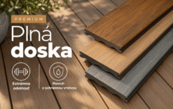 Terasová doska PREMIUM plná 145x22mm